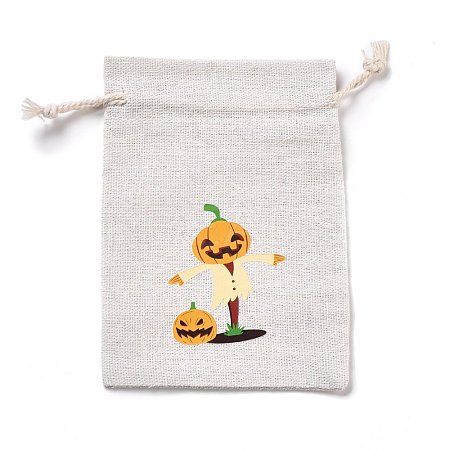 Halloween Cotton Cloth Storage Pouches ABAG-M004-01E-1