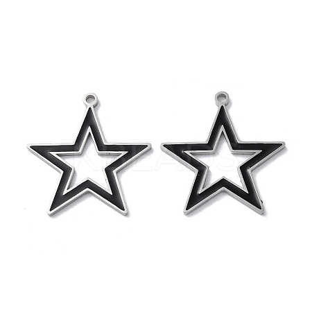 304 Stainless Steel Pendants STAS-C083-15P-01-1