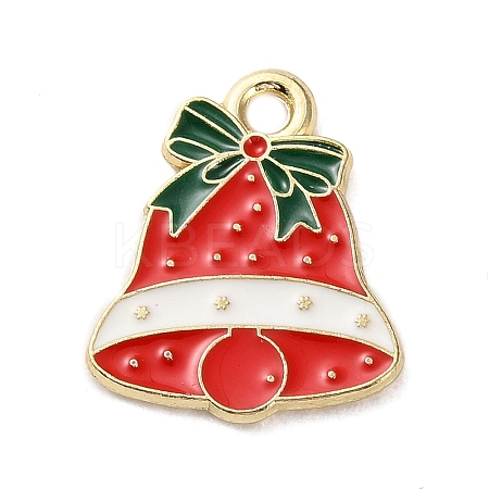 Christmas Theme Alloy Enamel Pendants ENAM-K074-03B-1