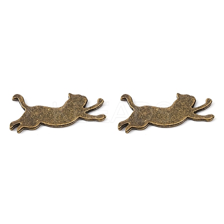 Alloy Kitten Cabochons LS-PALLOY-WH0072-73C-AB-1