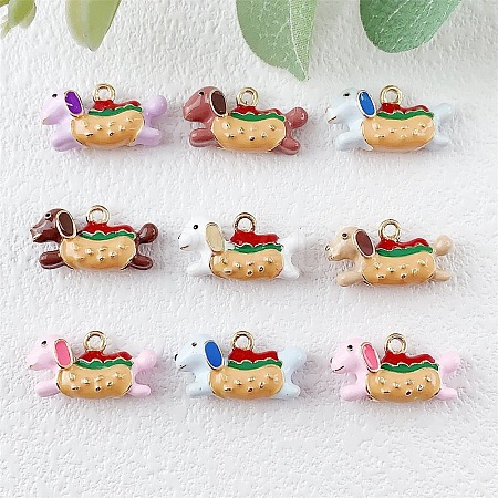 Alloy Enamel Pendants ENAM-A012-01G-1