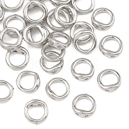 SHEGRACE Brass Ring Charm Connectors XGR-Q6M680-913P-1