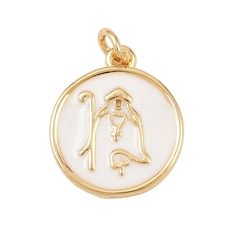 Brass Enamel Pendants KK-L251-02G-D04-1