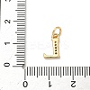 Brass Micro Pave Cubic Zirconia Charms KK-I382-03G-L-3
