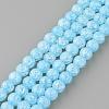 Synthetic Crackle Quartz Beads Strands GLAA-S134-10mm-13-1