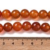 Round Natural Red Agate Bead Strands G-M257-10mm-26-4