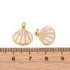 304 Stainless Steel Enamel Charms STAS-U061-04G-3