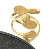 Textured Teardrop 304 Stainless Steel Finger Ring for Women RJEW-L126-16B-G-2