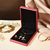 Rectangle PU Leather with Lint Jewelry Storage Box AJEW-WH0505-86A-02-5