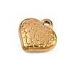 Hammered 304 Stainless Steel Pendants STAS-L313-01C-G-2