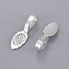 Tibetan Style Alloy Glue-on Flat Pad Bails LS-LF10728Y-NF-3