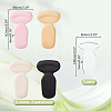 14 Pairs 5 Colors Foam & Silicone T Shape Heel Sticker AJEW-GA0007-73-2