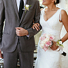 2Pcs 2 Style Silk Cloth Imitation Rose Corsage Boutonniere AJEW-CP0001-61A-4
