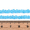 Frosted Transparent Glass Beads X1-GLAA-N016-4mm-06-4