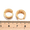 Two Tone 304 Stainless Steel Stripe Hoop Earrings EJEW-L307-04GP-04-5