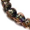 Handmade Dichroic Foil Glass Beads Strands DICH-U001-03B-3
