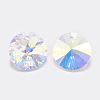 Faceted Glass Rhinestone Charms RGLA-F049-12mm-001AB-2