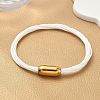 304 Stainless Steel with Polyester Metallic Cord Bracelets for Women BJEW-Z145-01G-32-1