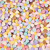 50Pcs 5 Colors Opaque Resin Cabochons RESI-TA0004-93-4