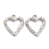 Non-Tarnish 304 Stainless Steel Hammered Pendants LS-STAS-P279-09P-1