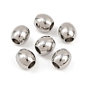 Tarnish Resistant 304 Stainless Steel European Beads STAS-E034-4-1