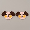 Animal Polyester Knitted Appliques DIY-WH0399-42K-1