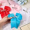 Bowknot Polyester Alligator Hair Clips for Women Girls OHAR-CP0001-26A-3