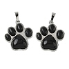 Natural Obsidian Pendants G-B194-02P-07-1