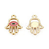 Light Gold Plated Alloy Pendants LS-ENAM-T009-17C-1