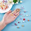 150 Pieces Random Rose Acrylic Beads Bear Pastel Spacer Beads Butterfly Loose Beads for Jewelry Keychain Phone Lanyard Making JX543A-4