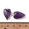 Natural Amethyst Pendants X-G-G012-12G-10-4