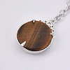 Natural Tiger Eye Keychain KEYC-P041-C09-4