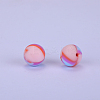 Printed Round Silicone Focal Beads SI-JX0056A-74-1