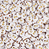 500Pcs Plating Acrylic Beads PACR-TADJ0001-01Z-2