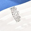 304 Stainless Steel Micro Pave Cubic Zirconia Finger Rings for Women RJEW-K315-03P-3