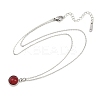 Natural Mixed Stone Pendant Necklaces NJEW-JN05489-01-6