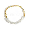 Handmade Brass Beads Stretch Bracelets AI7189-4-1