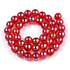 Electroplate Transparent Glass Beads Strands GLAA-T032-T10mm-AB09-2