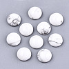 Natural Howlite Cabochons G-N326-59I-1