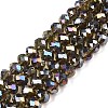 Electroplate Glass Beads Strands EGLA-A034-T8mm-B19-1