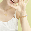 Rack Plating 201 Stainless Steel Filigree Pendants STAS-HY0001-32-6