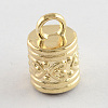 Tibetan Style Alloy Cord Ends TIBE-090-G-NR-1