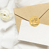 Plastic Self Adhesive Gold Foil Embossed Stickers DIY-WH0575-057-6