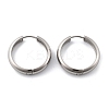 201 Stainless Steel Hoop Earrings LS-EJEW-P304-15A-P-4