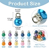 50Pcs 10 Colors ABS Plastic Imitation Pearl Charms KY-YW0001-84G-4