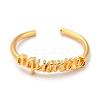 Constellation/Zodiac Sign Brass Cuff Rings RJEW-J074-05G-J-1