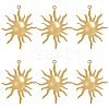 6Pcs Ion Plating(IP) 304 Stainless Steel Pendants STAS-BBC0003-81-1