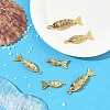 6Pcs 3 Styles Brass Micro Pave Clear Cubic Zirconia Pendants KK-YW0003-97-4