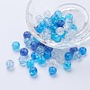 Baking Paint Crackle Glass Beads DGLA-X0006-8mm-11-1