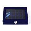 Flock with Glass Jewelry Display Box PW-WG61213-06-3